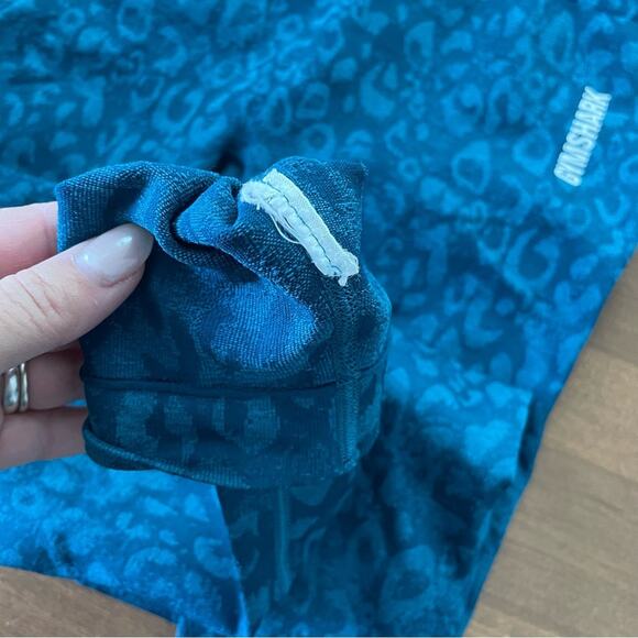 Gymshark | Women’s The Adapt Animal Seamless Leggings Teal Blue Leopard Cheetah - Picture 11 of 11